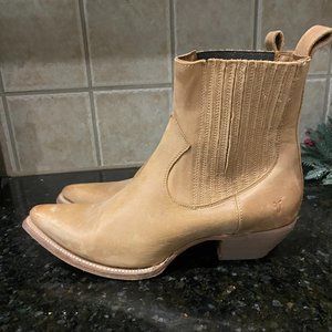 Frye Cowboy Ankle Boots Sacha Size 10